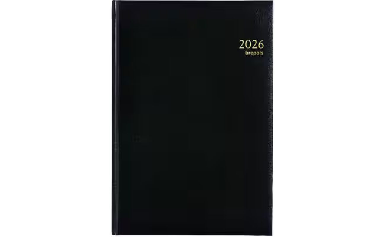 Agenda brepols omega lima noir 2025