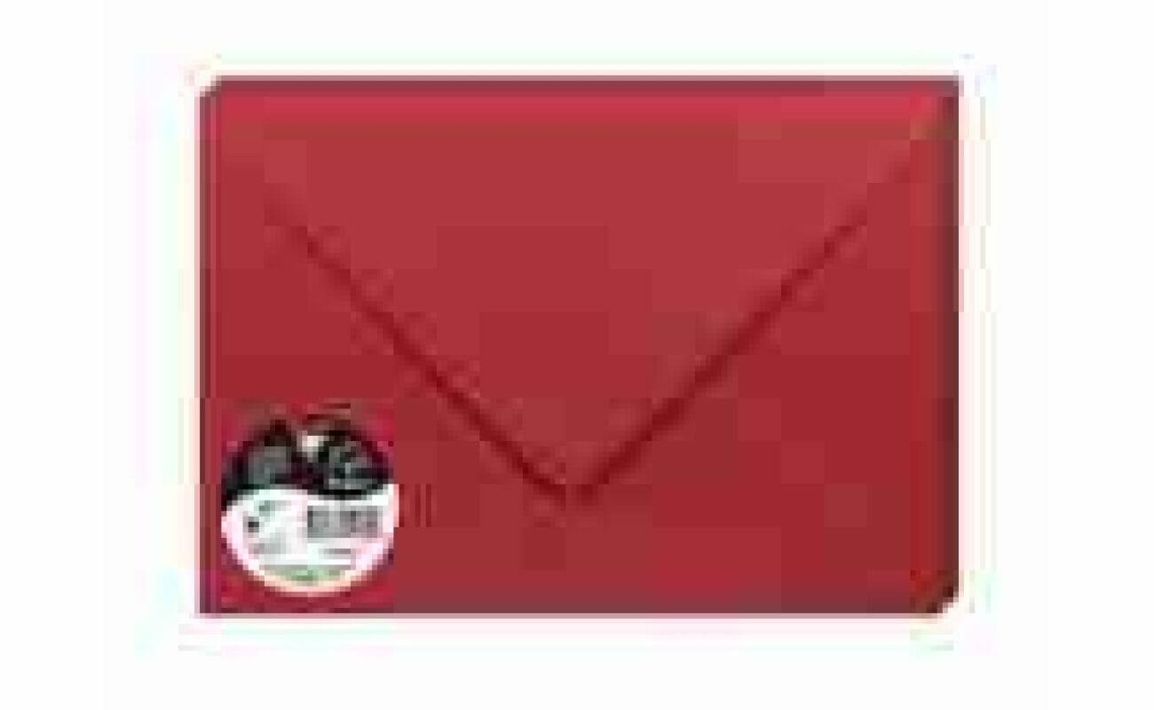 Set van 20 stuifmeelenveloppen 162 x 229mm 120g/m² - kersenrood