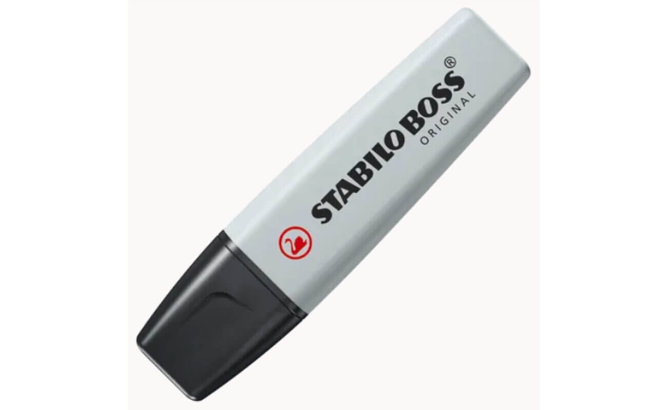 Stabilo boss original pastel markeerstift, stoffig grijs