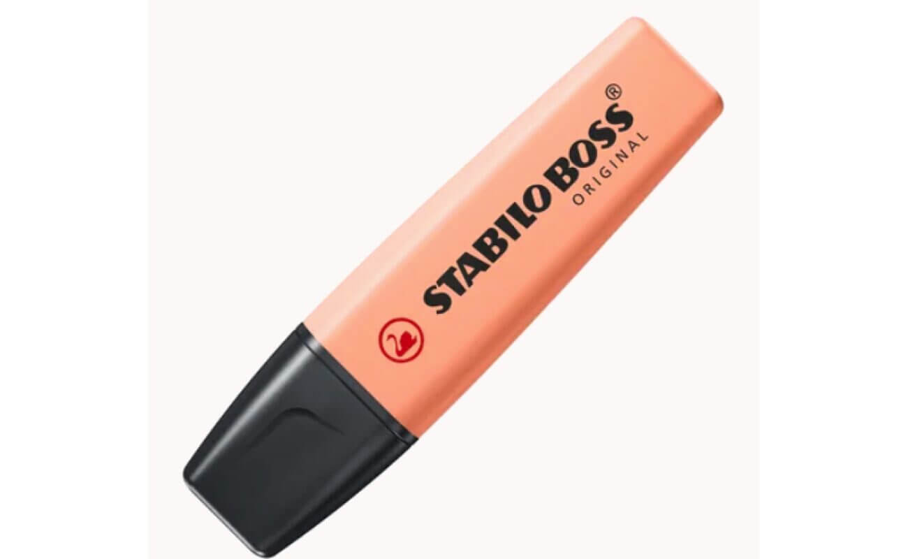 Stabilo boss original pastel markeerstift, lichtoranje (lichtoranje)