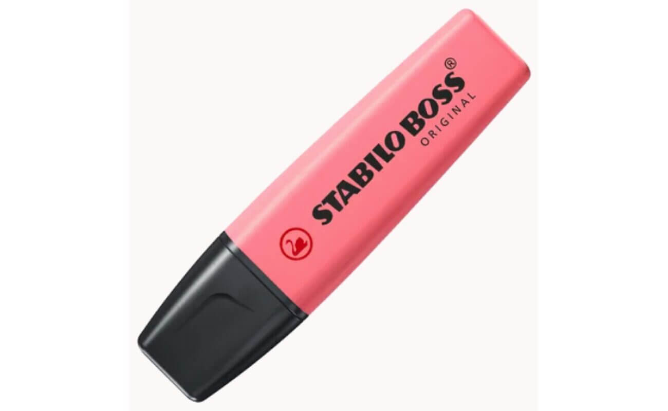 Stabilo boss original pastel highlighter, kersenbloesem (lichtroze)
