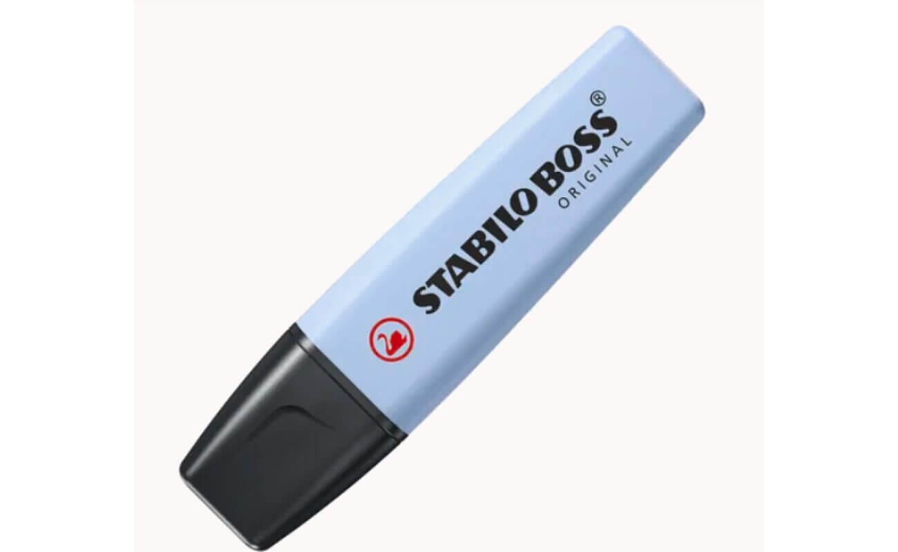 Stabilo boss original pastel markeerstift, wolkenblauw
