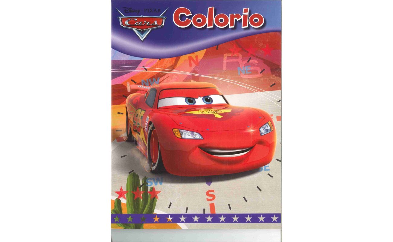 Disney auto's kleurboek - 32 pagina's - 21 x 28 cm