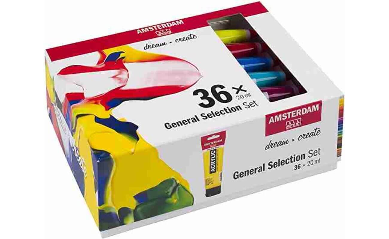 Amsterdam general selection kit acrylique 36 x 20 ml