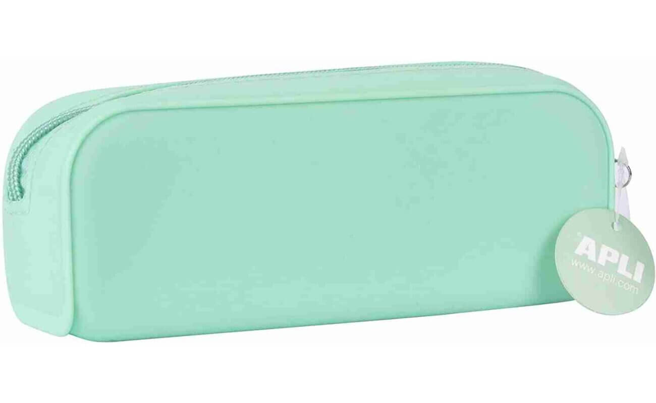 Apli nordik trousse en silicone pastel vert