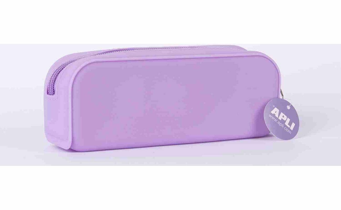 Apli nordik trousse en silicone pastel violet