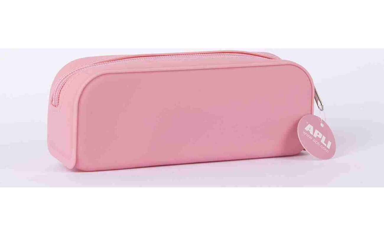 Aplin nordik trousse en silicone pastel rose
