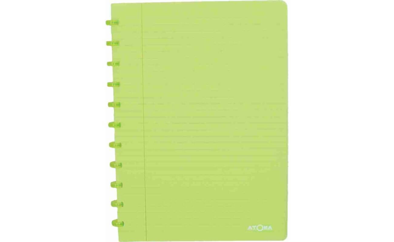 Atoma cahier trendy ft a4, ligné, vert transparent