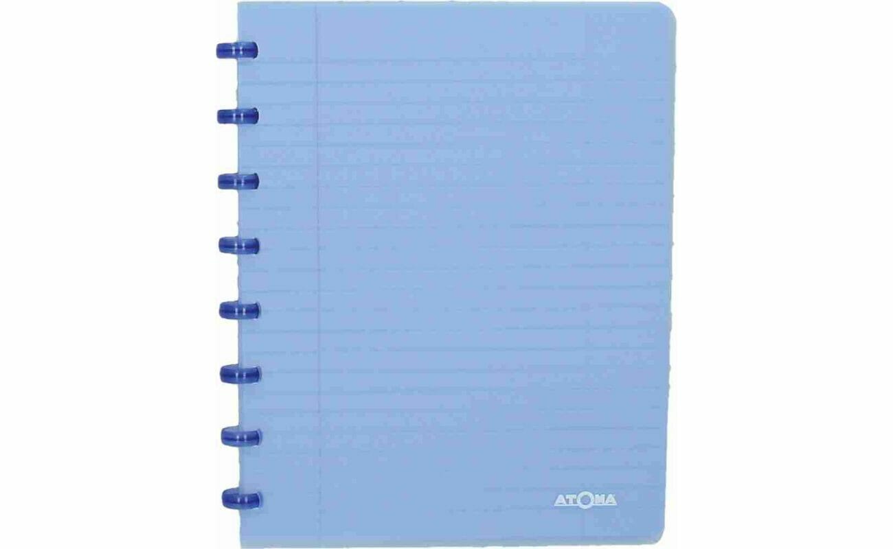 Atoma cahier trendy ft a5, ligné, bleu transparent