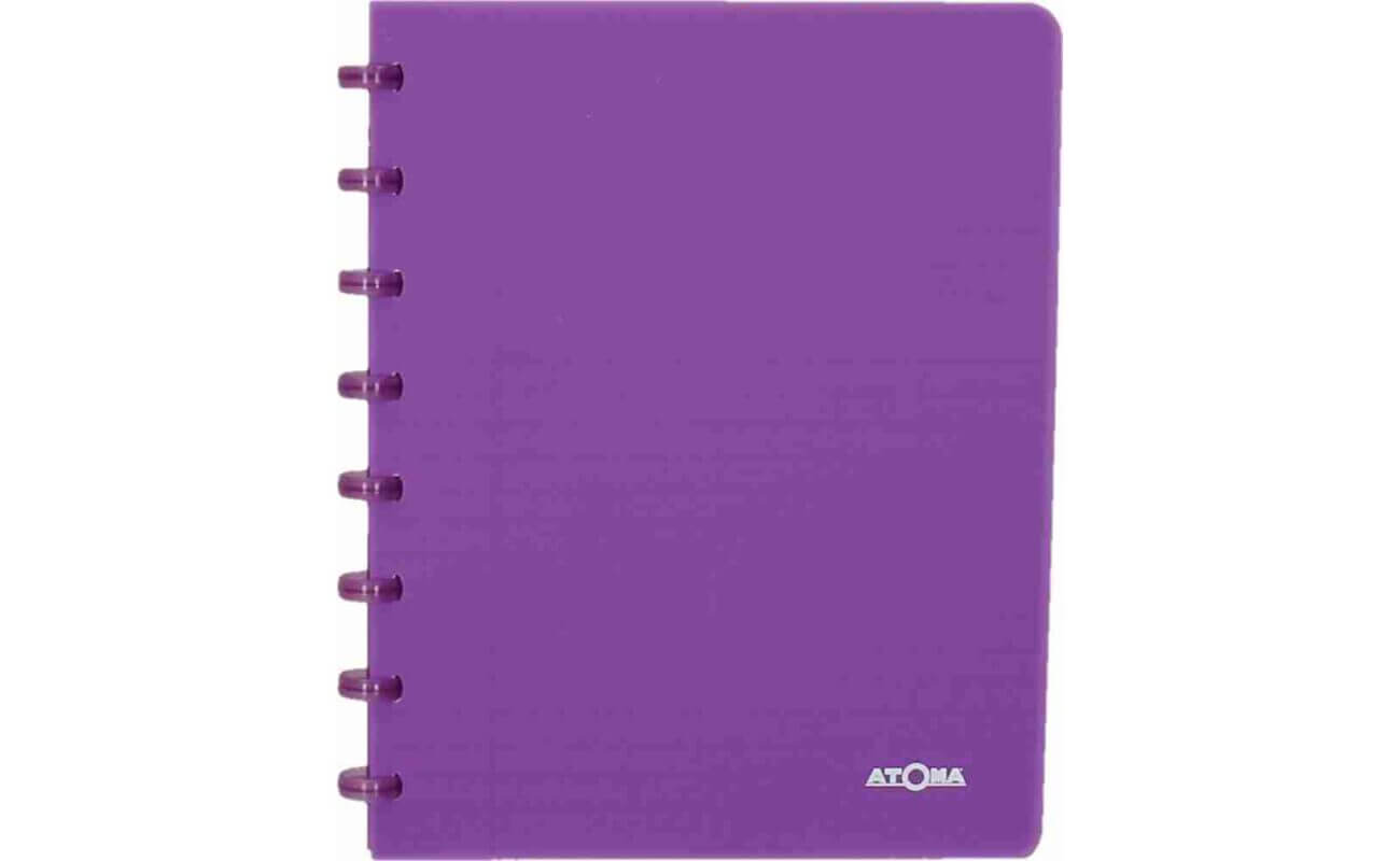 Atoma cahier trendy ft a5, ligné, pourpre transparent