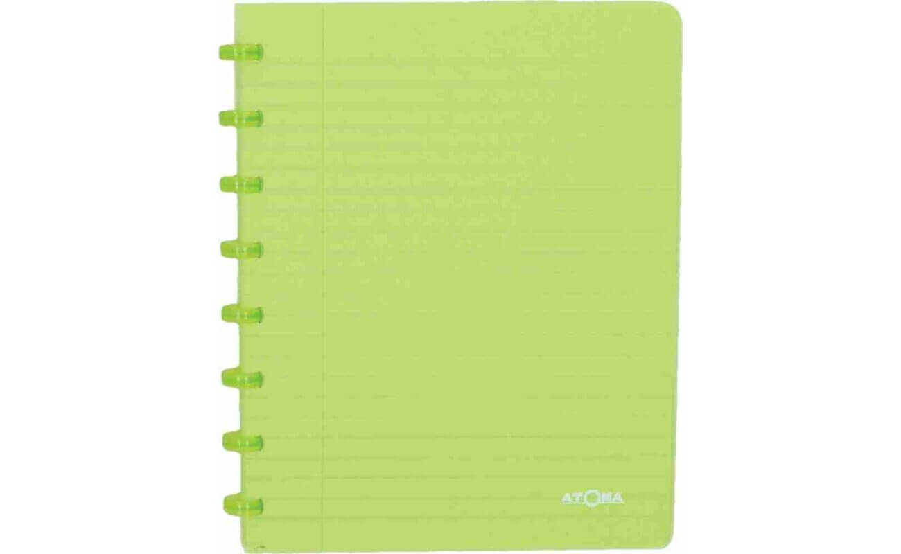 Atoma cahier trendy ft a5, ligné, vert transparent