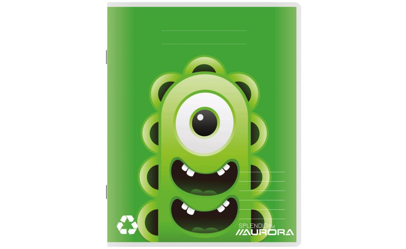 Aurora cahier brouillon a5 100 feuilles, papier recyclé ligné
