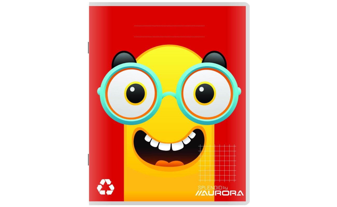 Aurora kladblok a5 100 vellen, geruit gerecycled papier