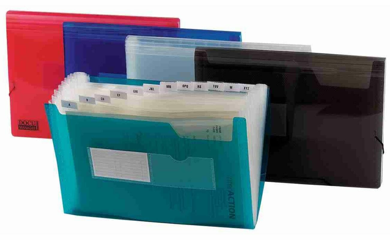 Beautone trieur, a4, 13 compartiments, en couleurs assorties