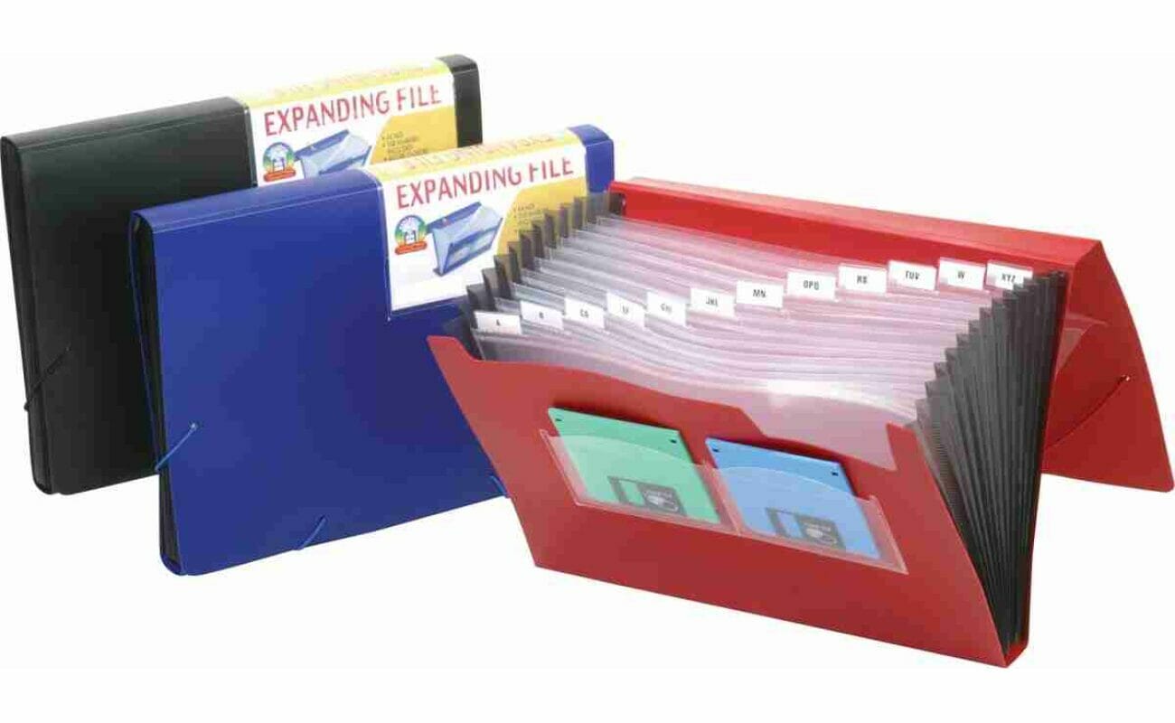 Beautone trieur, a4, 13 compartiments, rouge