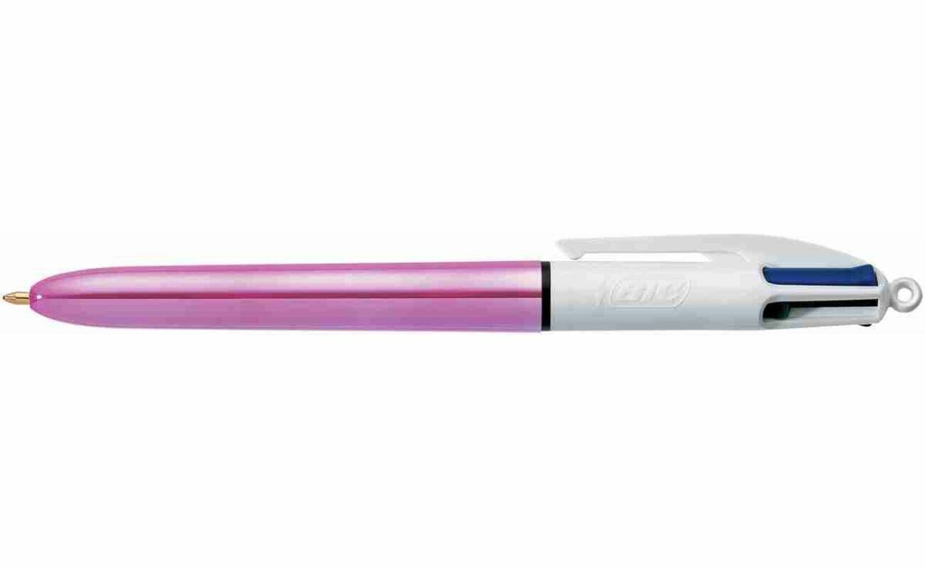 Bic stylo bille 4 couleurs shine