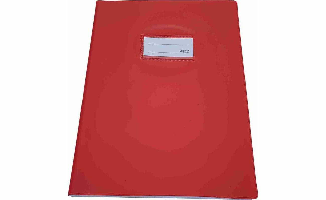 Bronyl notitiebeschermer ft 21 x 29,7 cm (a4), rood