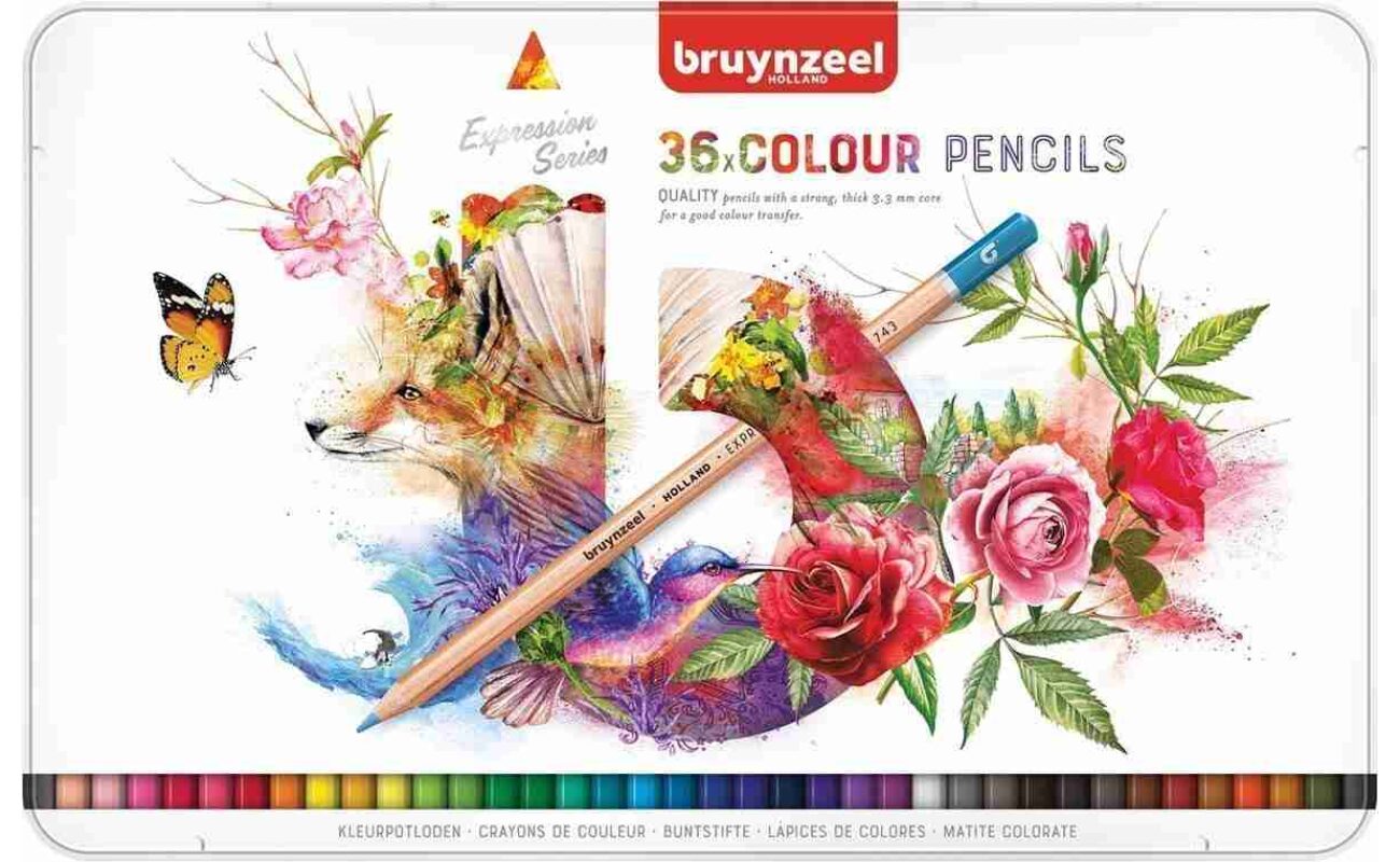 Bruynzeel crayons de couleur, boîte de 36 pièces