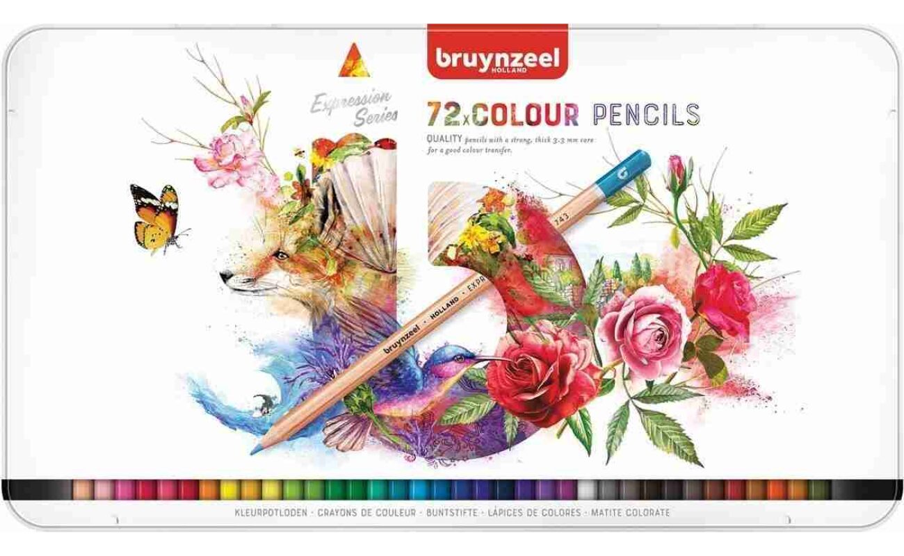 Bruynzeel crayons de couleur, boîte de 72 pièces