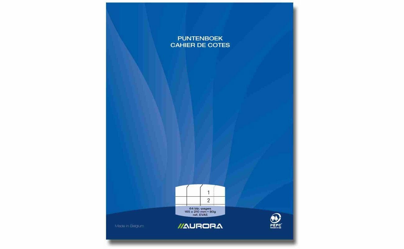 Notitieboek 16.5x21cm 64 pagina's - 80gr - aurora