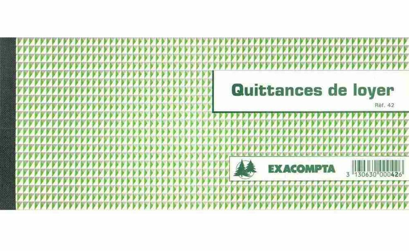 Carnet à souche “quittances de loyer” 50 feuillets  42e