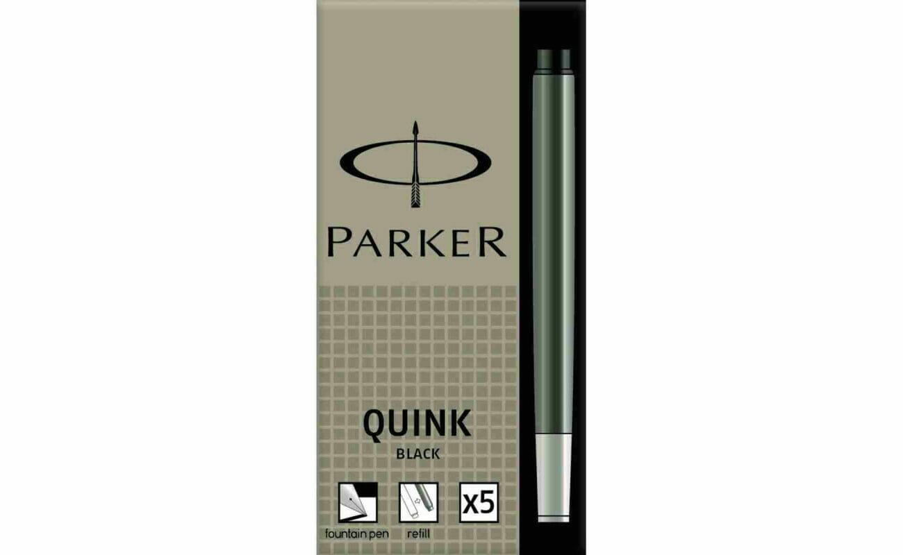 Cartouche parker encre noir -réf 1950382