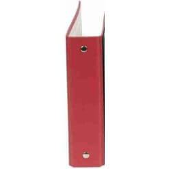 Polypropyleen Gewatteerd Dossier voor Kaart Index 125×200 2 Ringen 25mm - rood