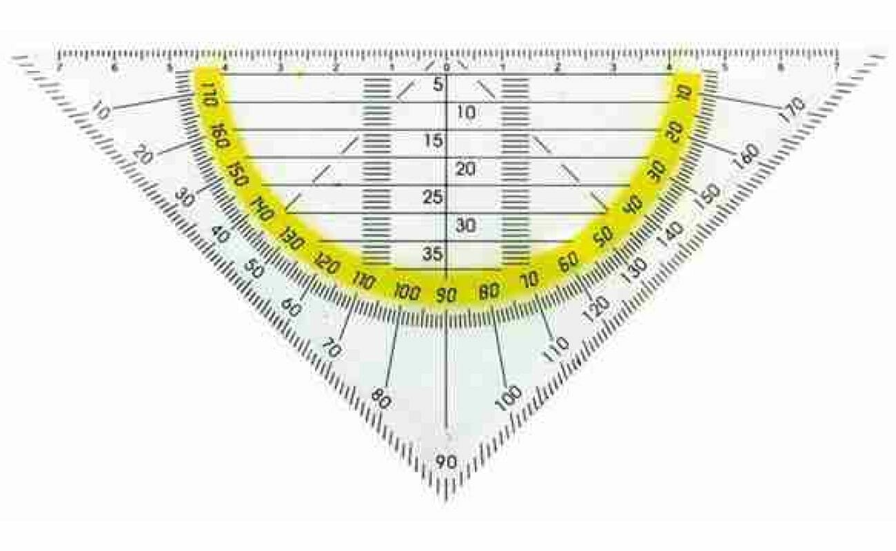 Equerre géométrique 16 cm faibo