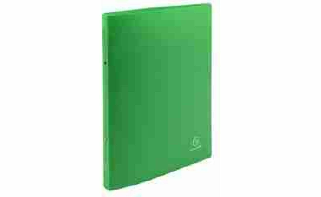 Exacompta ondoorzichtige ringband, ft a4, 2 x 1,5 cm ringen, groen