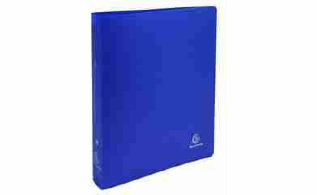 Exacompta ondoorzichtige ringband, ft a4, 2 x 3 cm ringen - donkerblauw