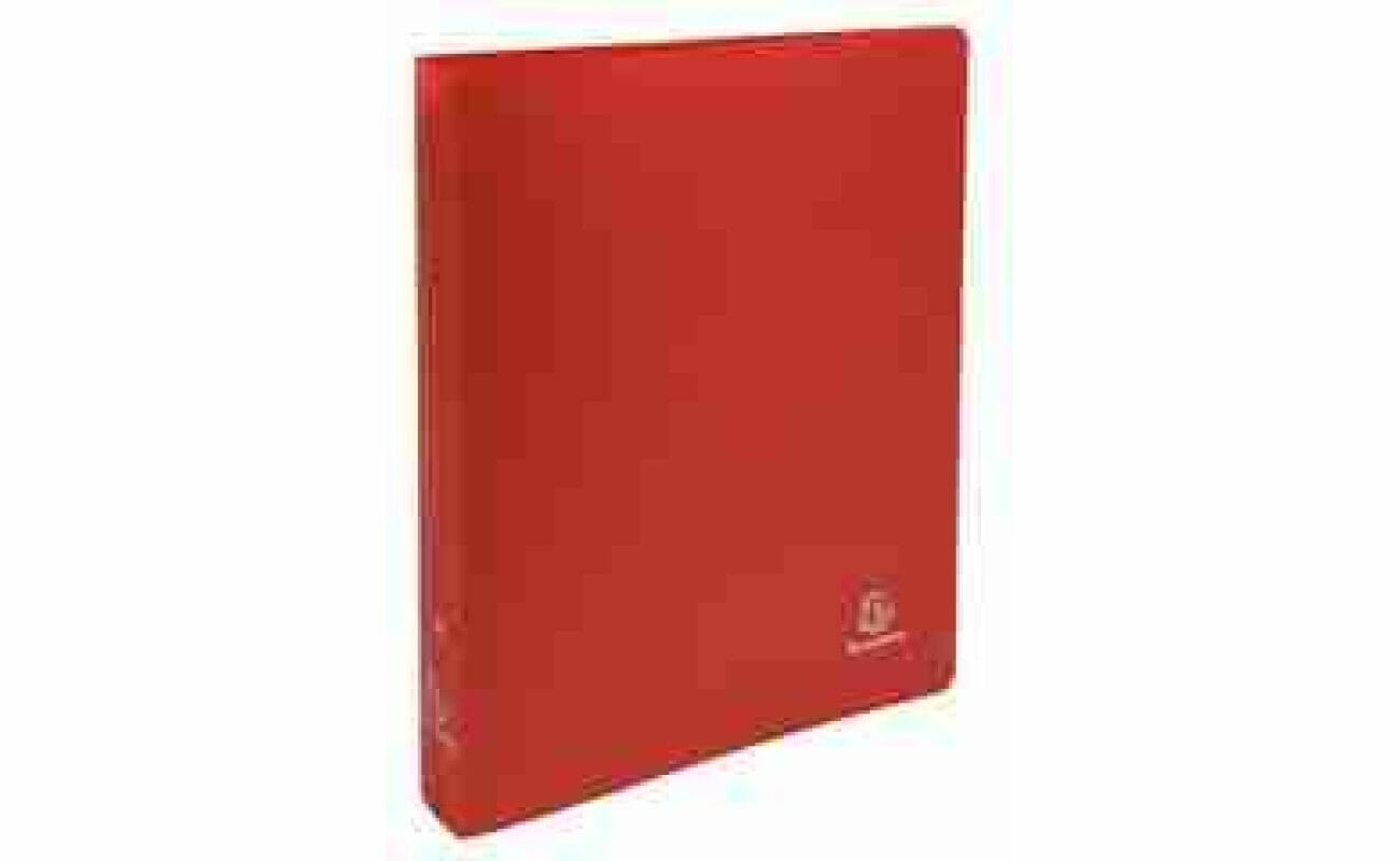 Exacompta ondoorzichtige ringband, ft a4, 2 x 3 cm ringen - rood