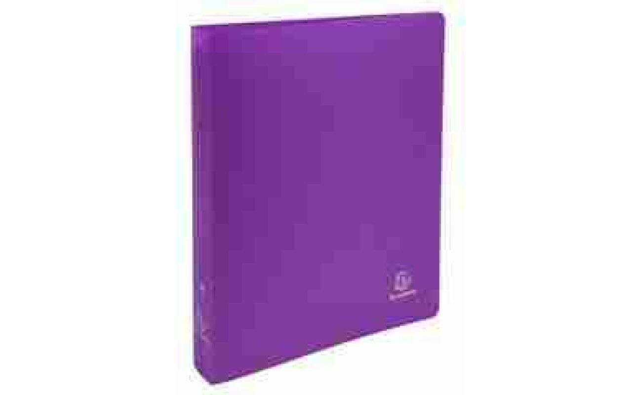 Exacompta ondoorzichtige ringband, ft a4, 2 x 3 cm ringen - paars