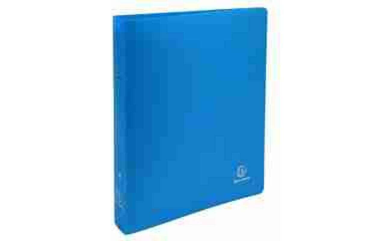 Exacompta ondoorzichtige ringband, ft a4, 2 x 30mm ringen - lichtblauw