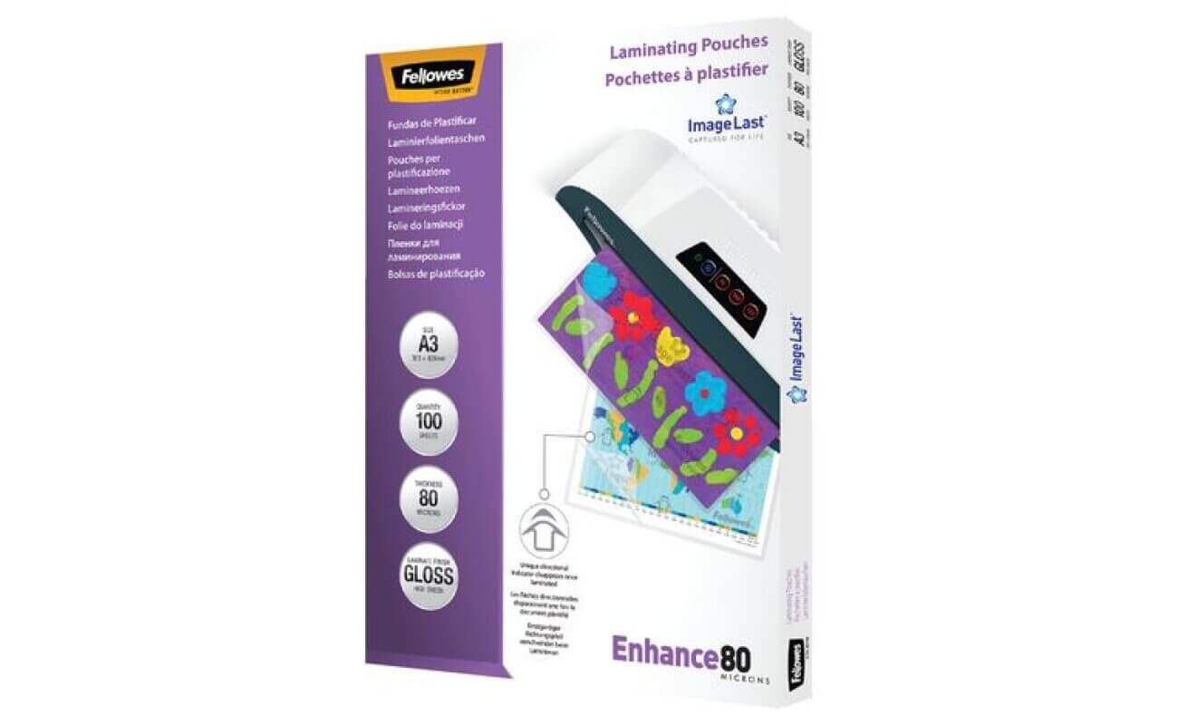 Fellowes 100 etuis a plastifier a3 80 microns