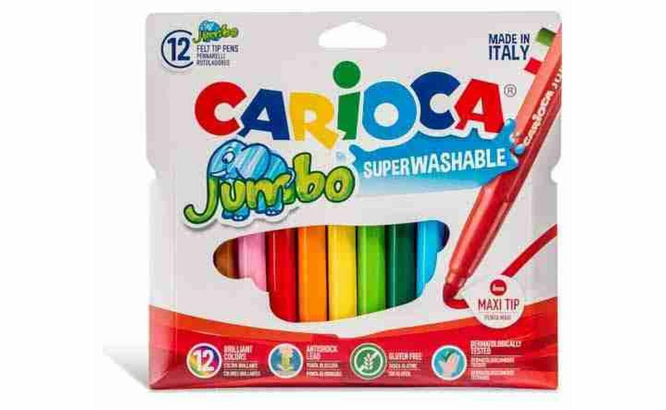 Feutres de coloriage jumbo par 12 carioca