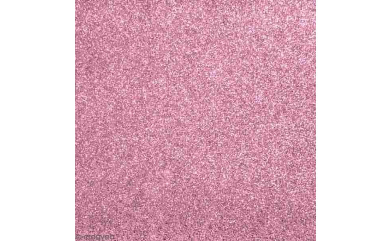 Folia poudre pailletée rose