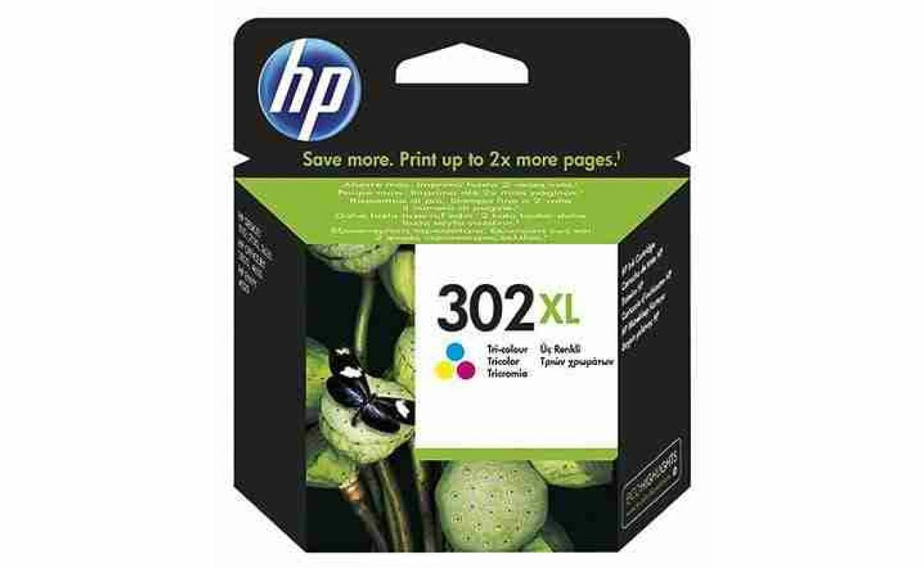 Hp 302xl (f6u67ae) cartouche d’encre haute capacité (d’origine) – couleur