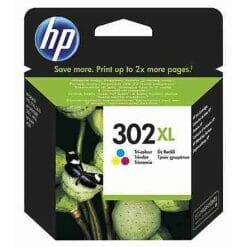 Hp 302xl (f6u67ae) cartouche d’encre haute capacité (d’origine) – couleur