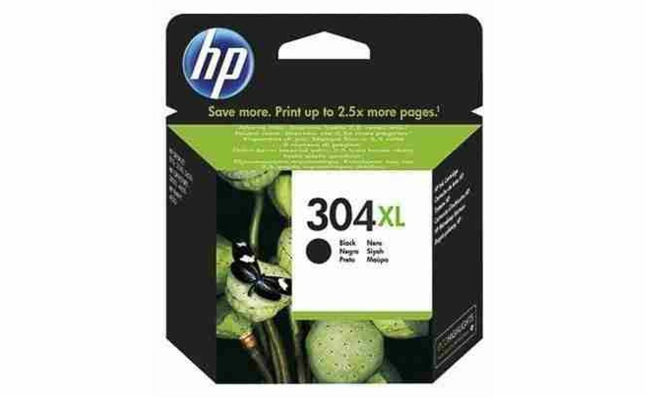 Hp 304 xl black (n9k08ae) cartouche d’encre haute capacité (d’origine) *
