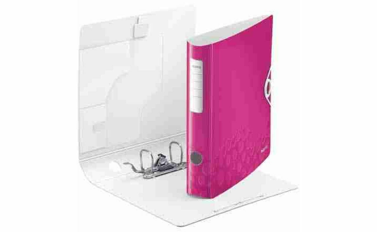 Leitz wow active hefboomarchiefmap, 6,5 cm rug, roze