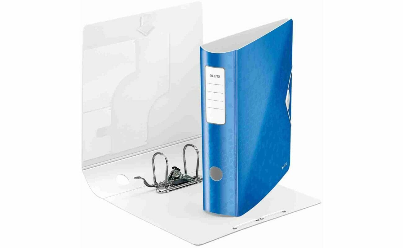 Leitz wow active hefboomarchiefmap, 8,2 cm rug, blauw