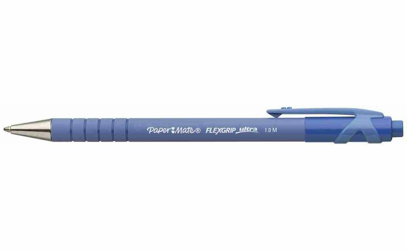Paper mate stylo bille flexgrip ultra rt moyenne – bleu