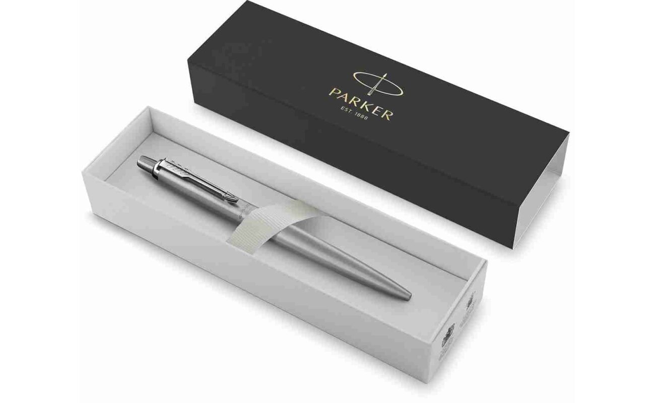 Parker jotter xl se20 monochroom stylo bille, stainless steel, en boîte-cadeau