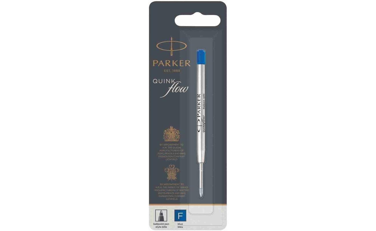 Parker quinkflow recharge pour stylo bille, pointe fine
