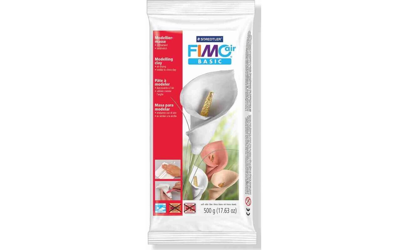 Pâte à modeler fimo air blanc, paquet de 500 g