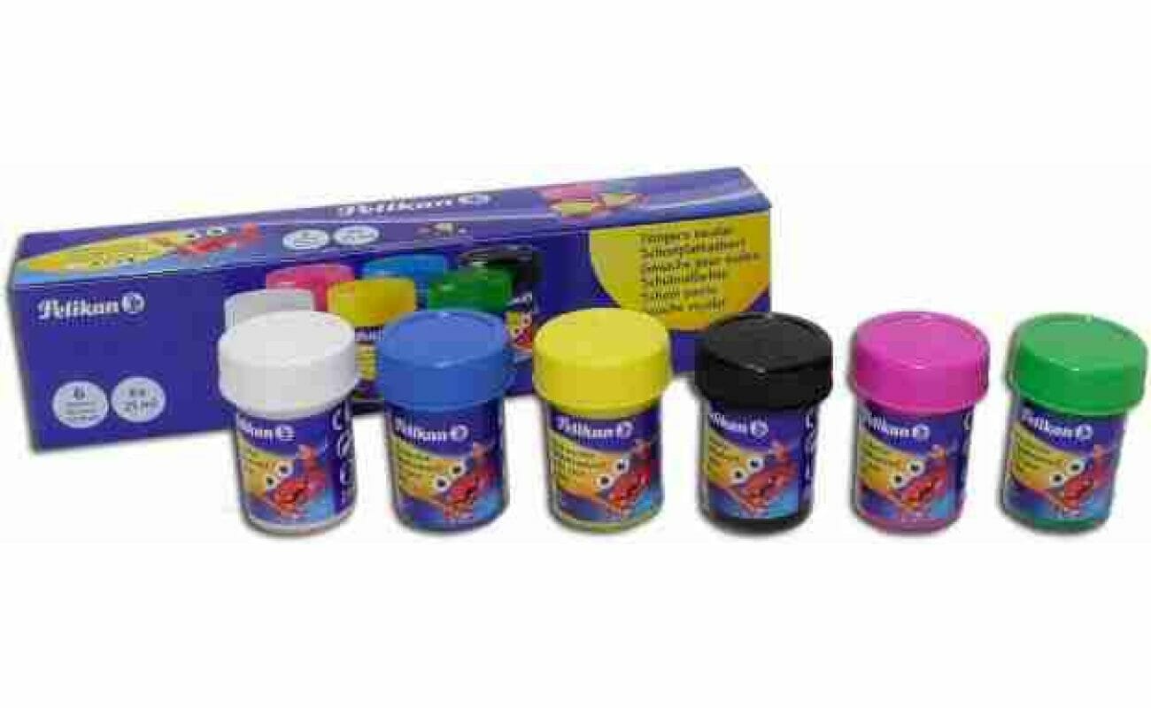 Pelikan: gouache “École” set de 6 couleurs – assorties