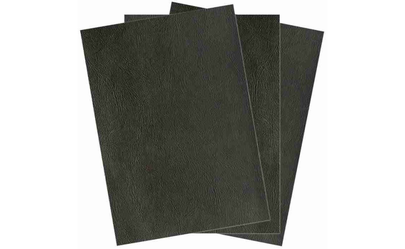 Pergamyleder korrelovertrekken maat a4, 250 micron, zwart, à l'unité