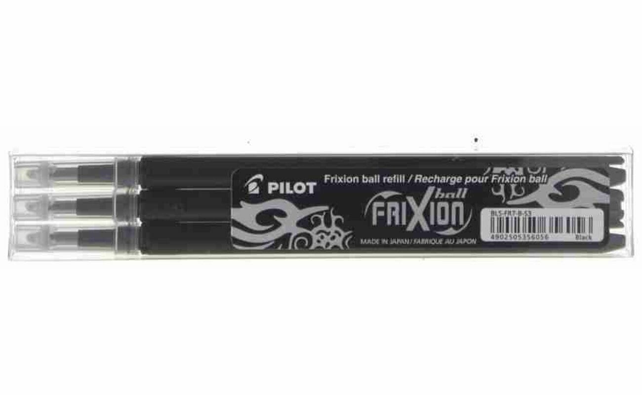 Pilot recharges pour frixion ball et frixion click noir