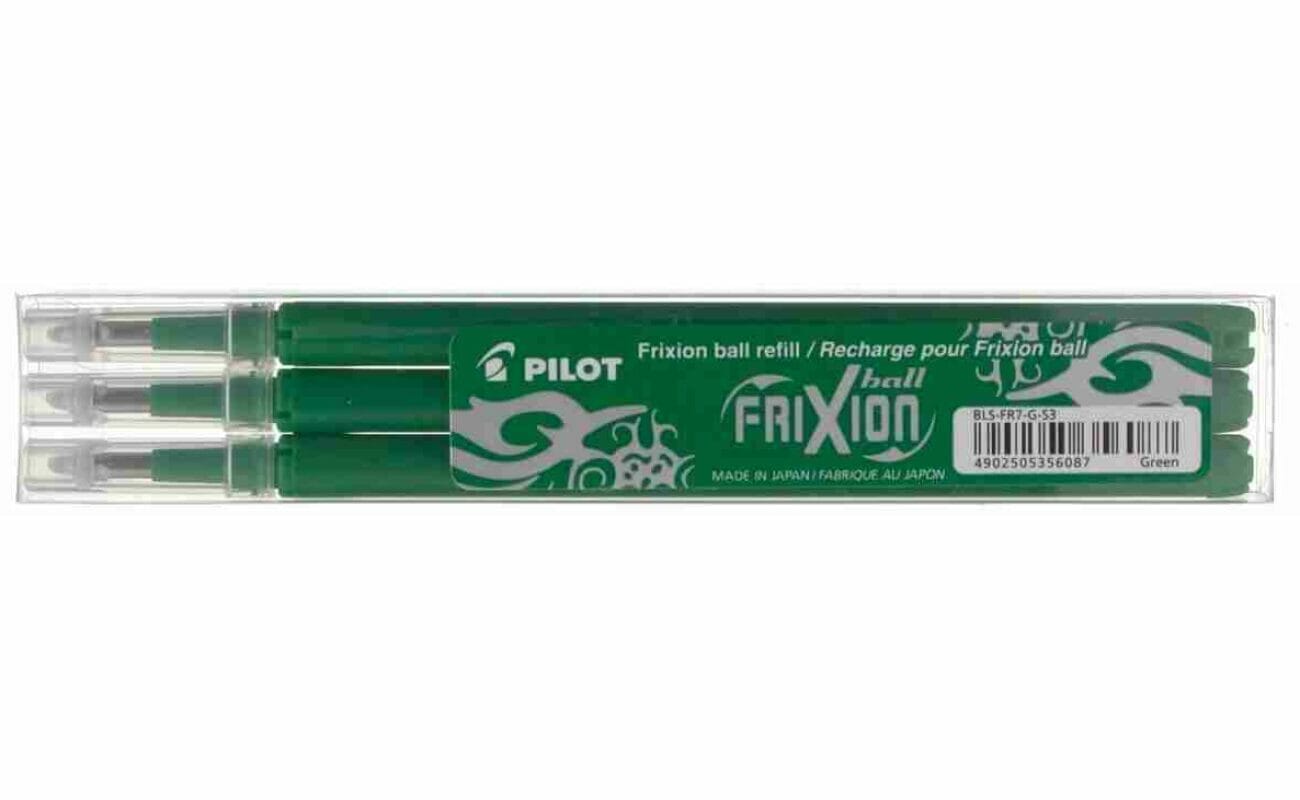 Pilot recharges pour frixion ball et frixion click vert