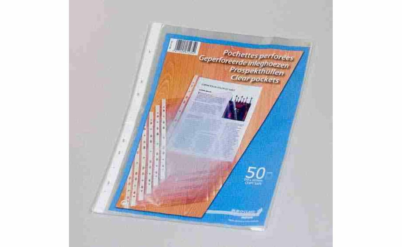 Pochette perforee a4 par 50 aurora